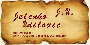 Jelenko Udilović vizit kartica